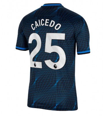 Chelsea Moises Caicedo #25 Replica Away Stadium Shirt 2023-24 Short Sleeve